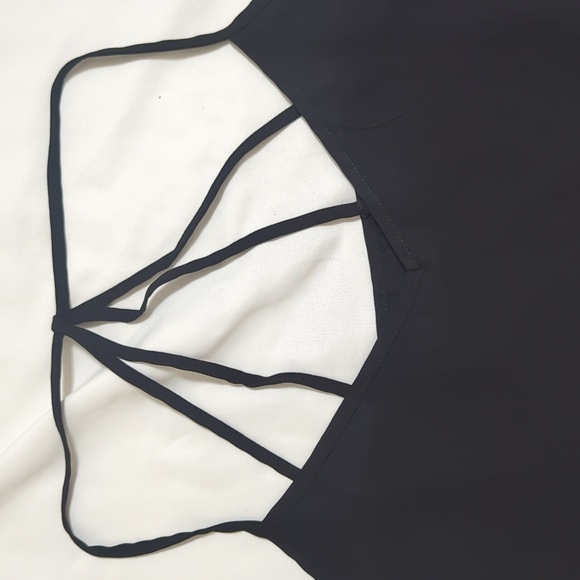 Abercrombie & Fitch Sleeveless Spaghetti Strap Top, Color Black Size L - Picture 6 of 14